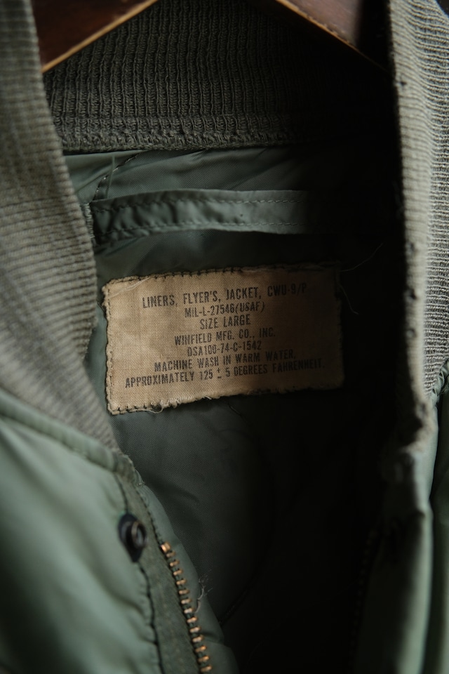 Utah /74's cwu-9/p quilted liner jacket
