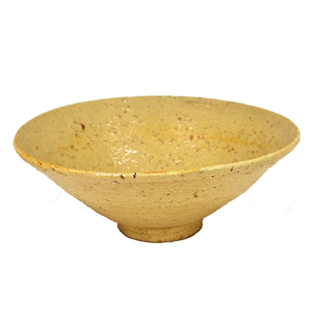 山岡善昇 作 色絵 波の絵 平茶碗 | 茶道具 浜田