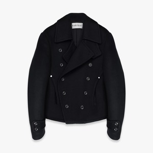 NVRFRGT 26AW SHORT PEA COAT (BLACK)