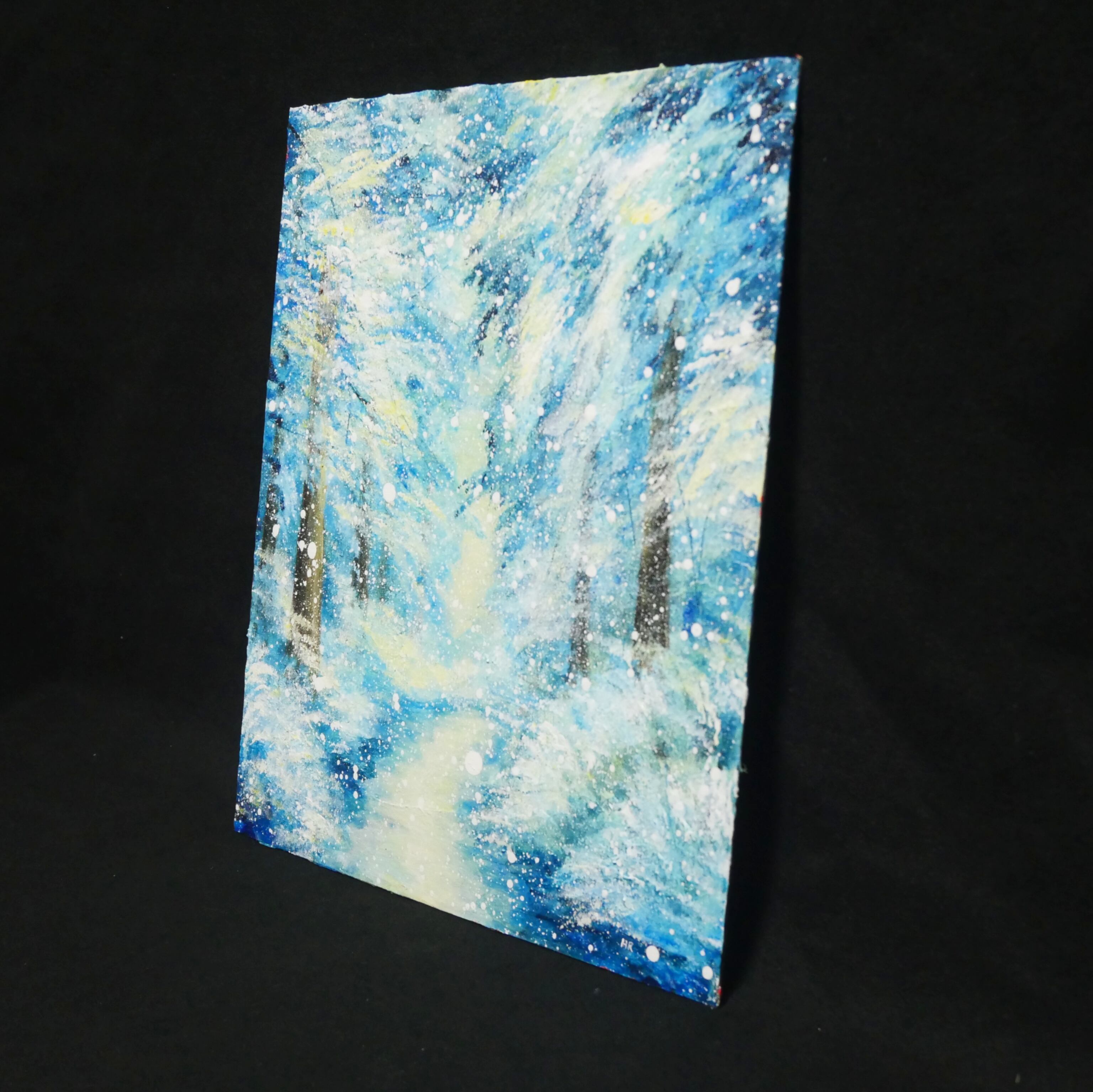 油絵 油彩 油彩画 絵 絵画 【朝一の冬の光景】 | HIROSHI1990