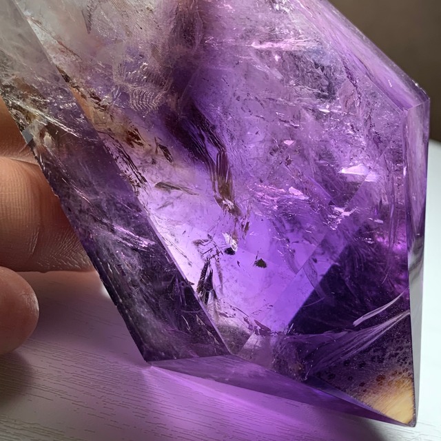 3.希少☆ロマネシュ鉱入り・色合い美麗☆アメジスト ワンド