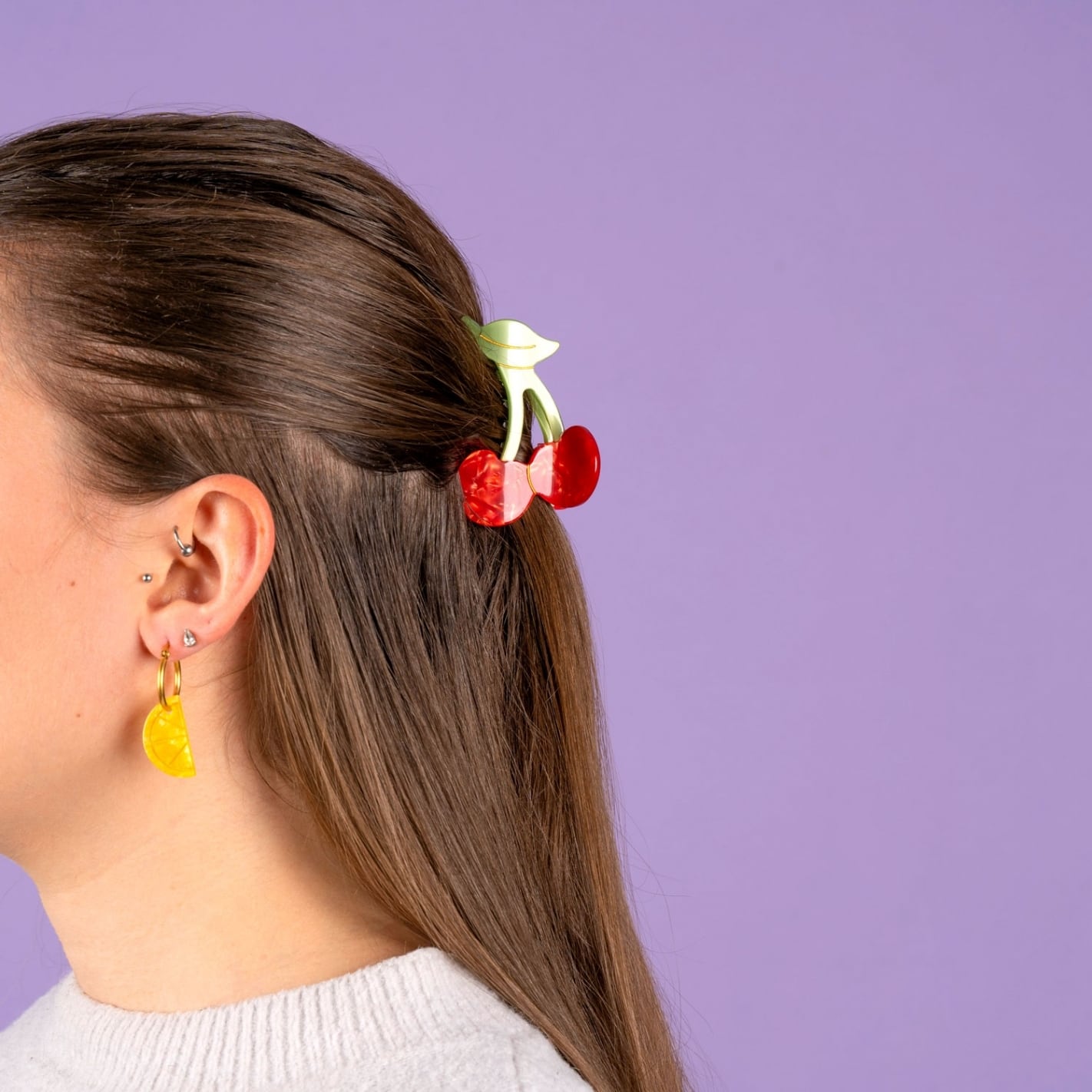 即納» Coucou Suzette Cherry Hair Claw ククシュゼット ヘア