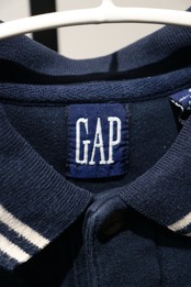 Old GAP navy polo sweat shirt