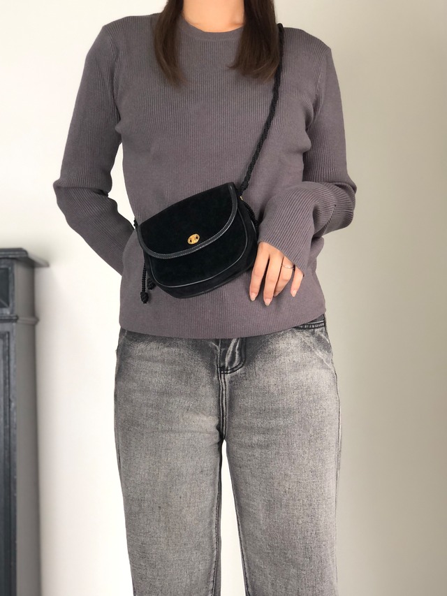 CELINE セリーヌ ショルダーバッグ ブラック ブラゾン タッセル ベロア ミニバッグ vintage ヴィンテージ オールド 55w28w