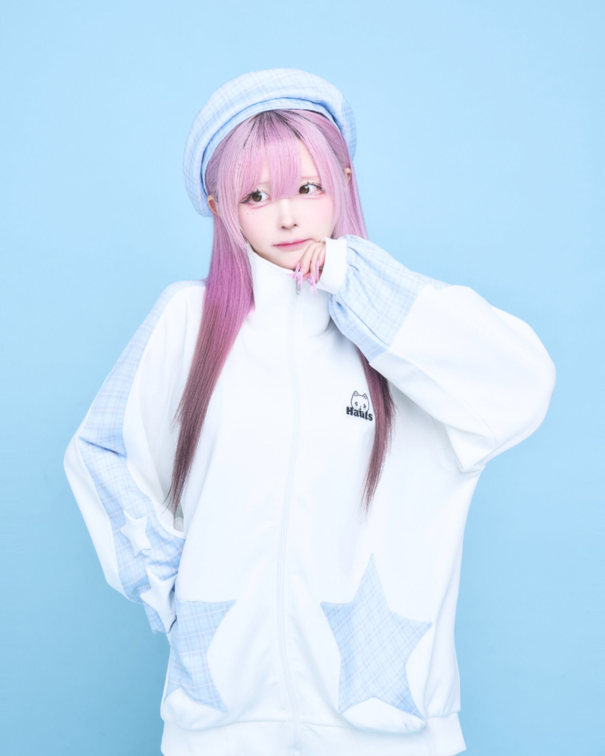 お星様が舞い降りたジャージセットあっぷ（ホワイト） | Hauls