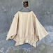 pullover blouse / 硫化染cotton ベージュ