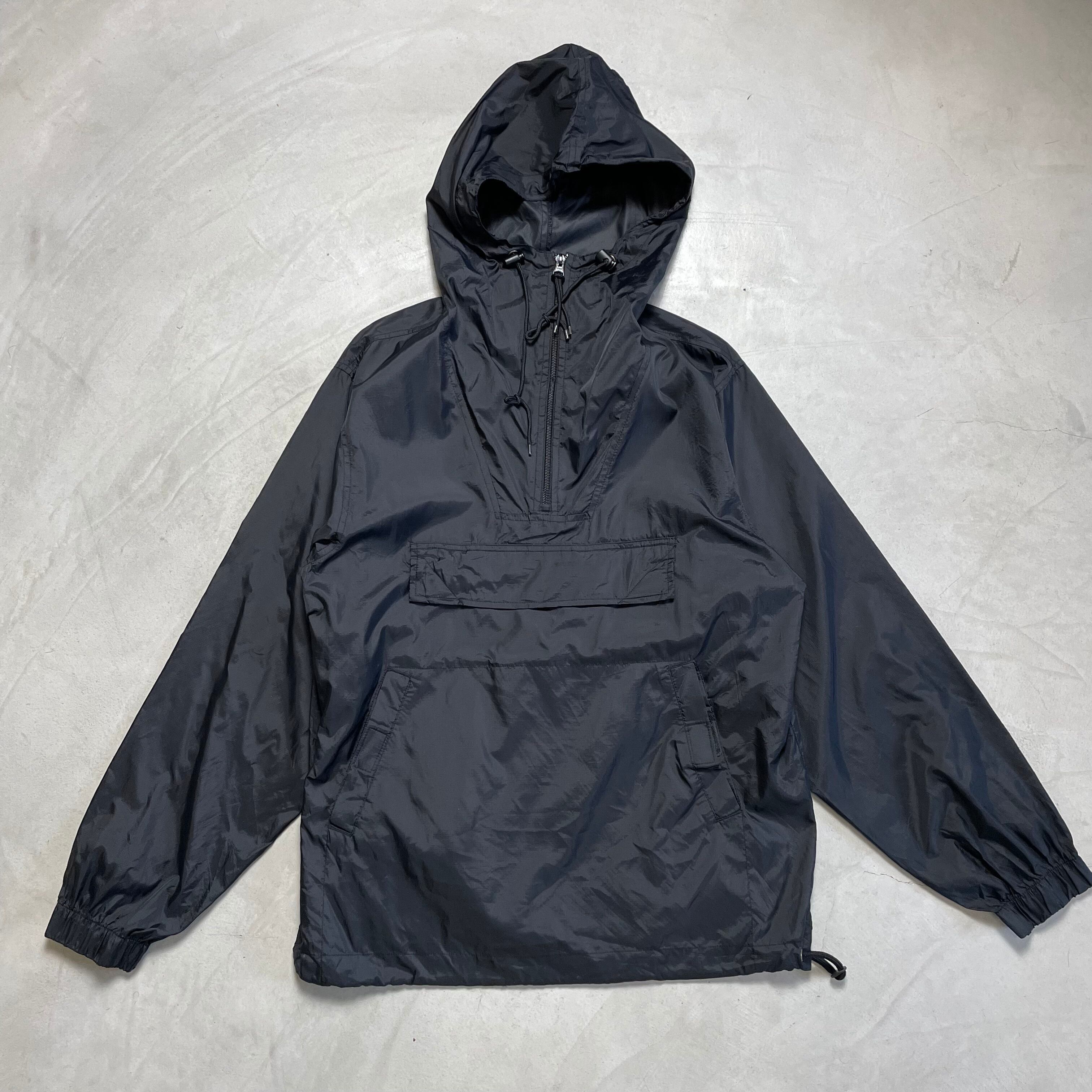90年代 OLD GAP オールドギャップ ナイロン アノラックパーカー メンズXL相当 古着 90s ビンテージ ヴィンテージ ブラック 黒色【ナイロンジャケット】