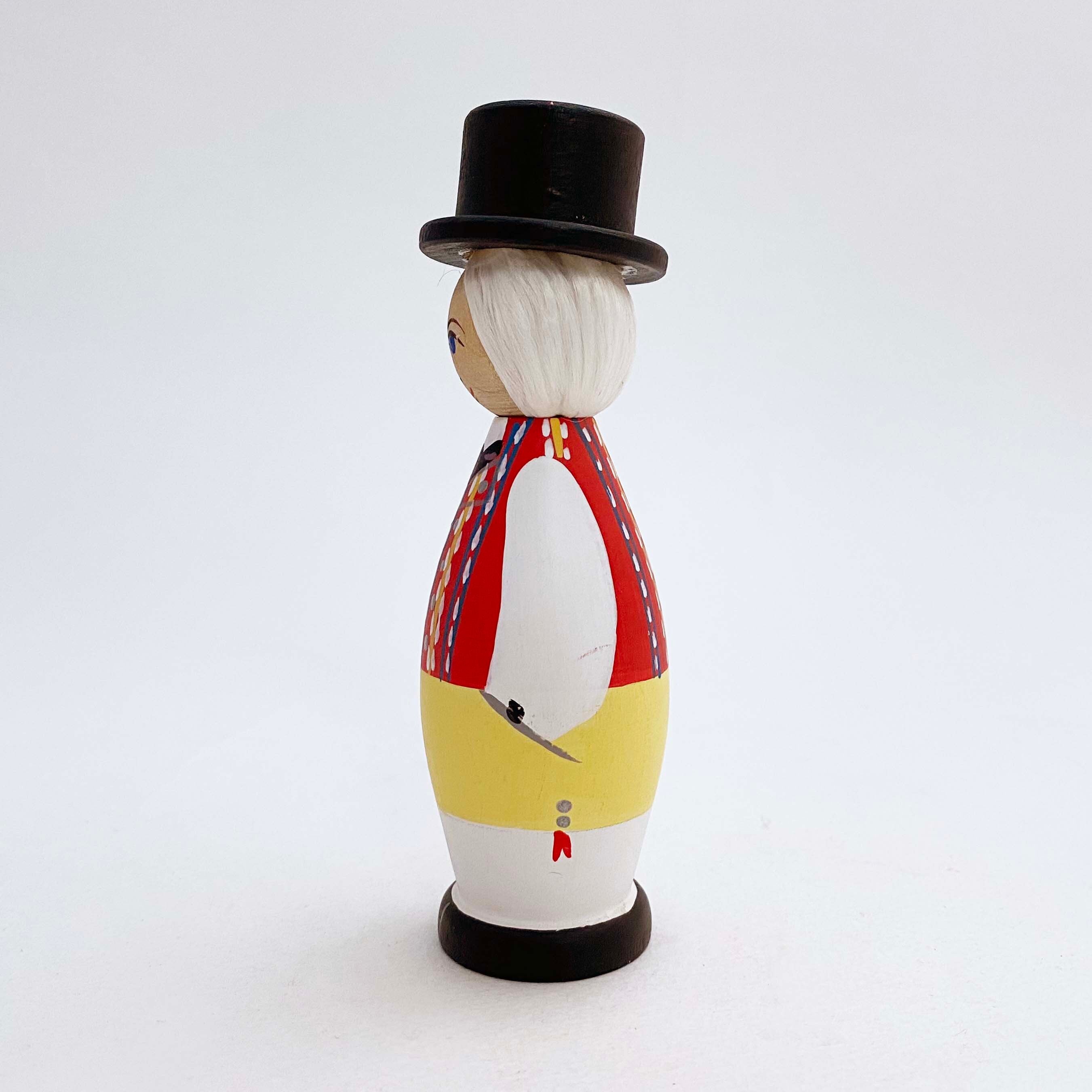 スウェーデンの民族こけし（男の子13cm）