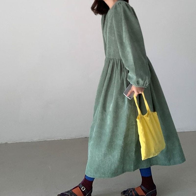 コーデュロイフレアワンピース 200350 | coto.meki