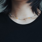 ビーズステーションネックレス サージカルステンレス SUS316L