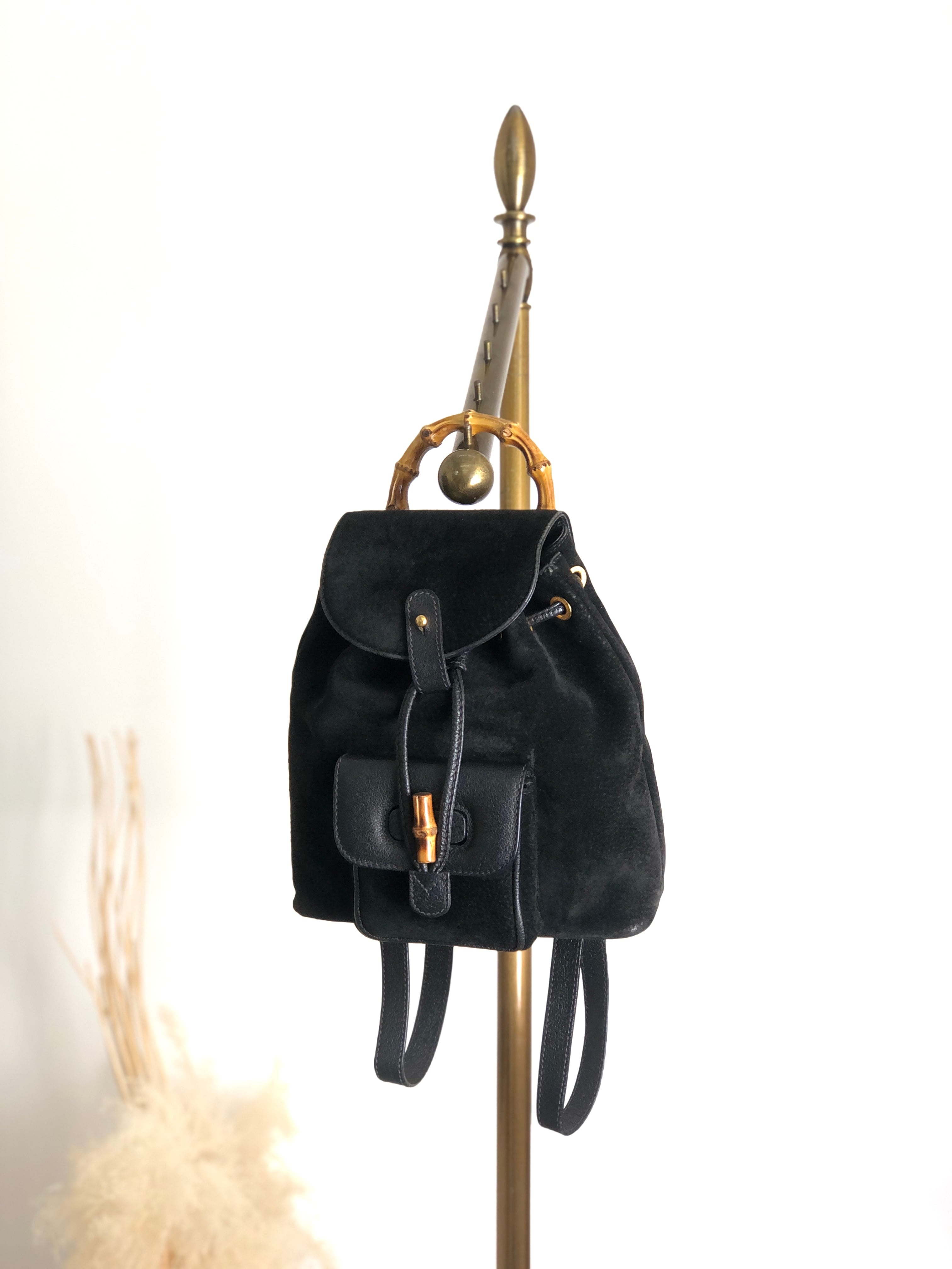 グッチ　GUCCGIレザー ミニリュック ヴィンテージ 中古・古着通販】GUCCI (グッチ) ミニリュック ブラウン｜ブランド