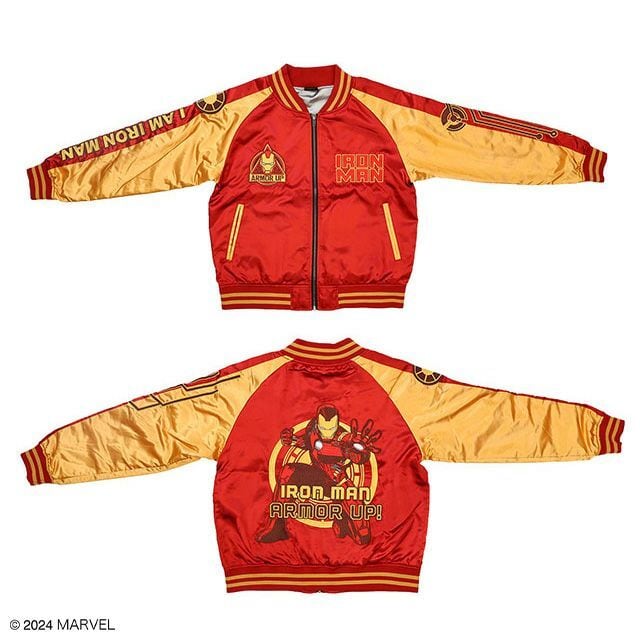 【マーベルキャラクター】スカジャン【3L】【アーマーアップ】【アイアンマン】【MARVEL】【アメコミ】【ヒーローズ】【アニメ】【映画】【アウター】【ジャンパー】【服】【メンズ】【男性】【ファッション】【雑貨】【グッズ】【かわいい】 キャラジャン】 Marvel マーベル アイアンマン アーマーアップ