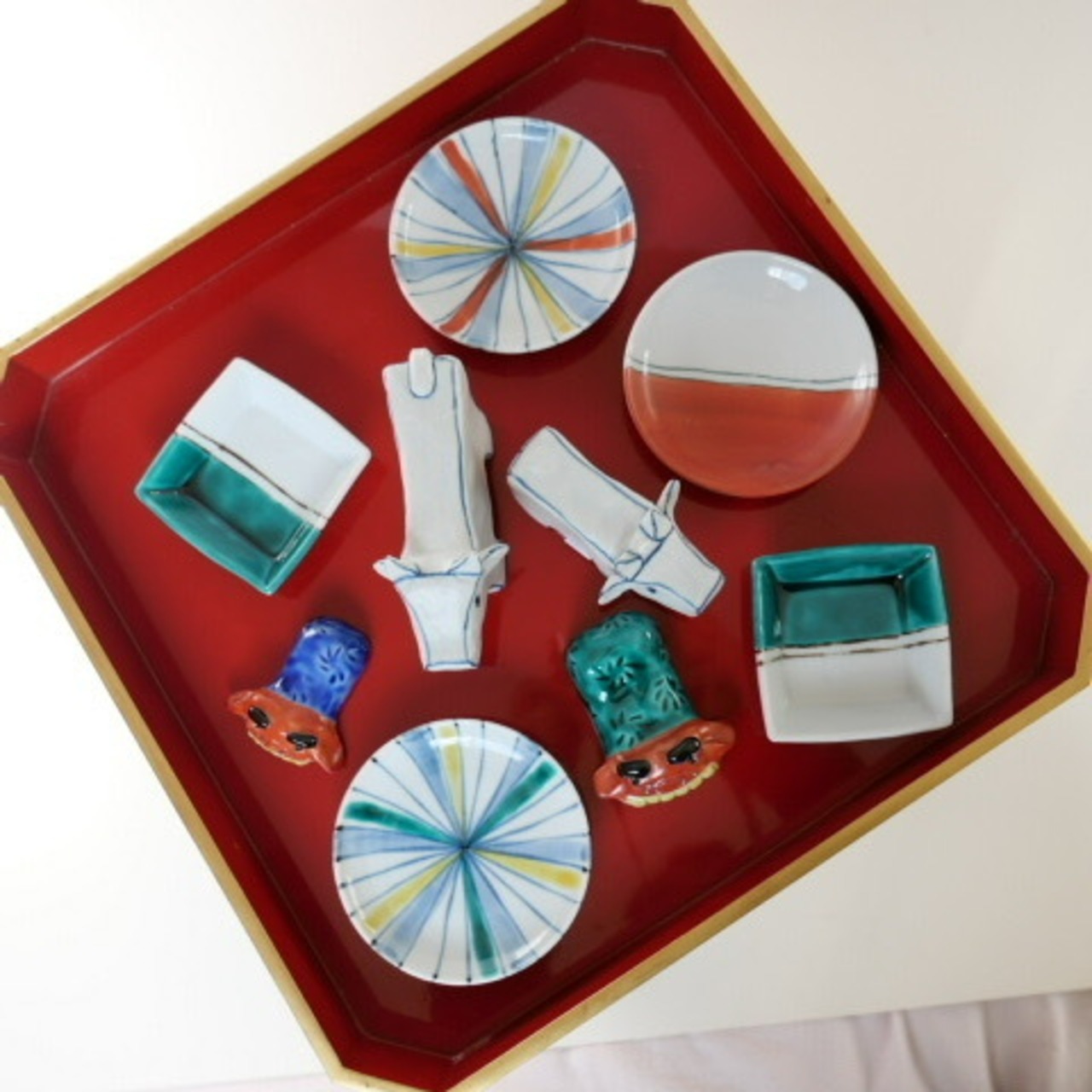 村田菜穂美 おしし箸置き 大 グリーン