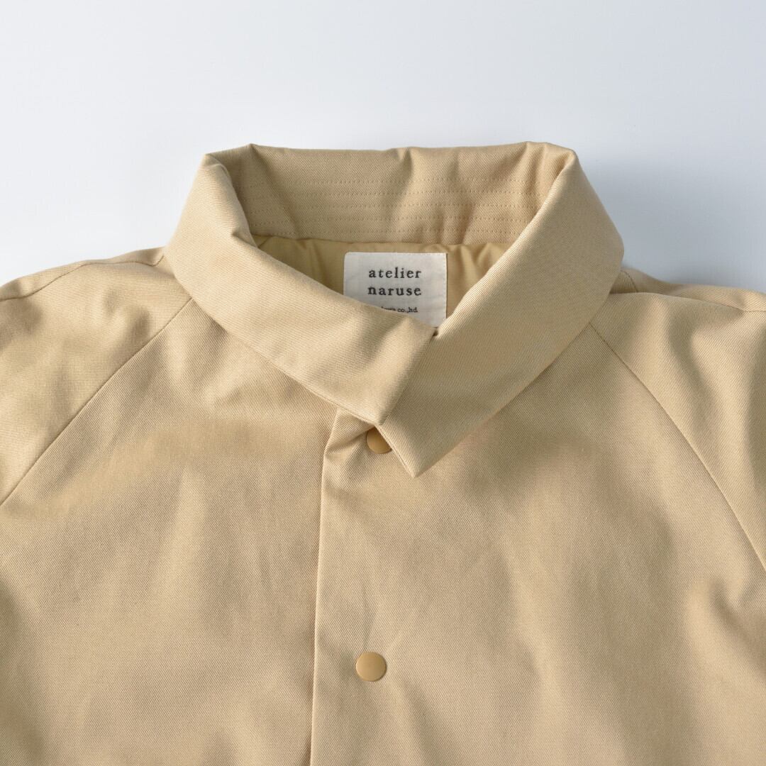 atelier naruse アトリエナルセ コットン中綿コート・ベージュ 昨年の人気コートがリニューアルして発売になりました。【送料無料】