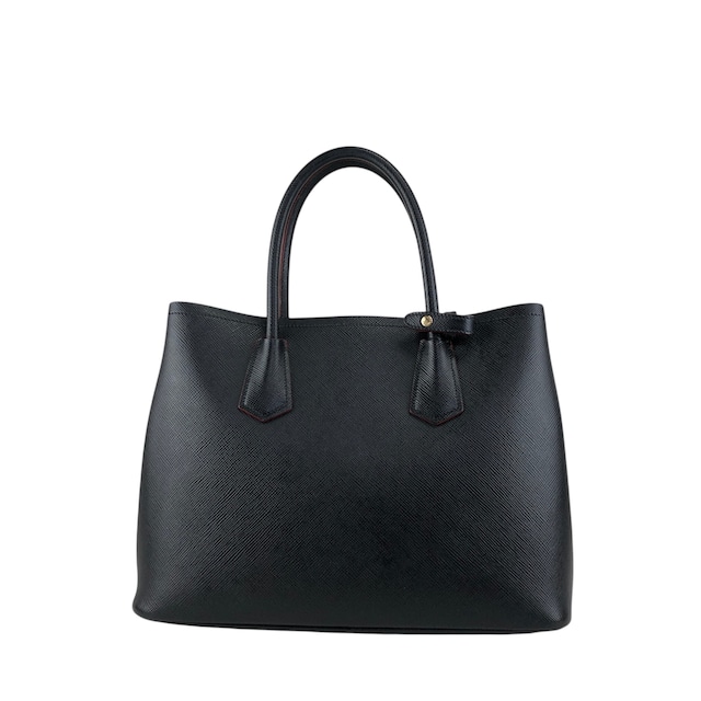 PRADA プラダ ハンドバッグ ブラック トライアングルロゴ レザー vintage ヴィンテージ オールド n54bxv