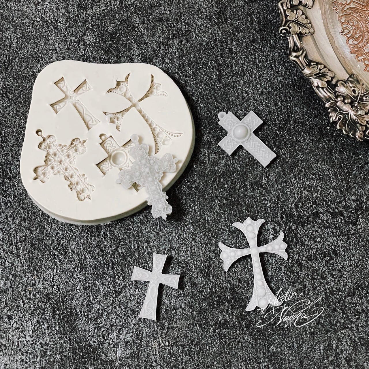 クロス 十字架b シリコンモールド | シリコンモールド・クレイクラフト