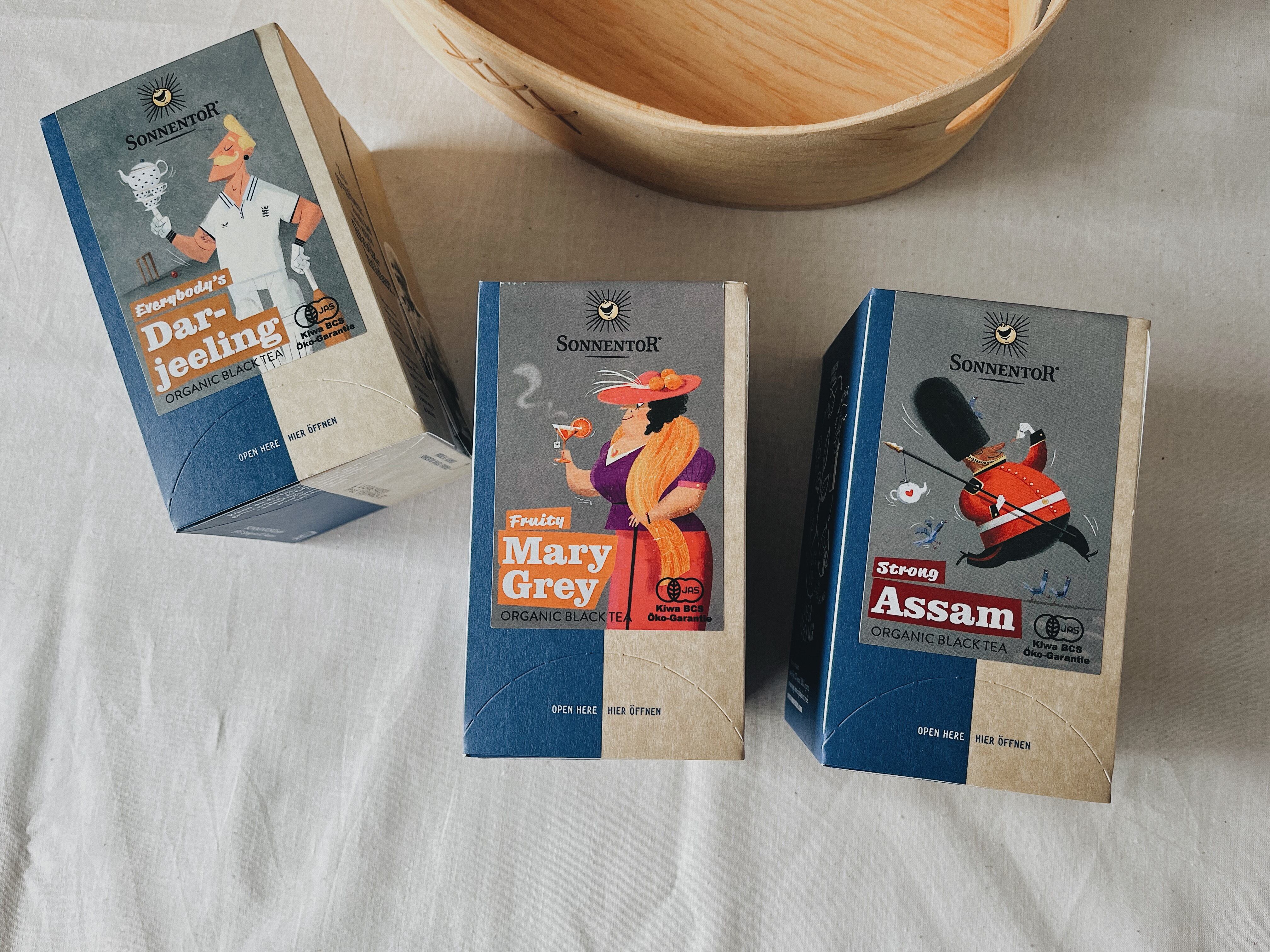 〈ゾネントア〉オーガニックティー3種