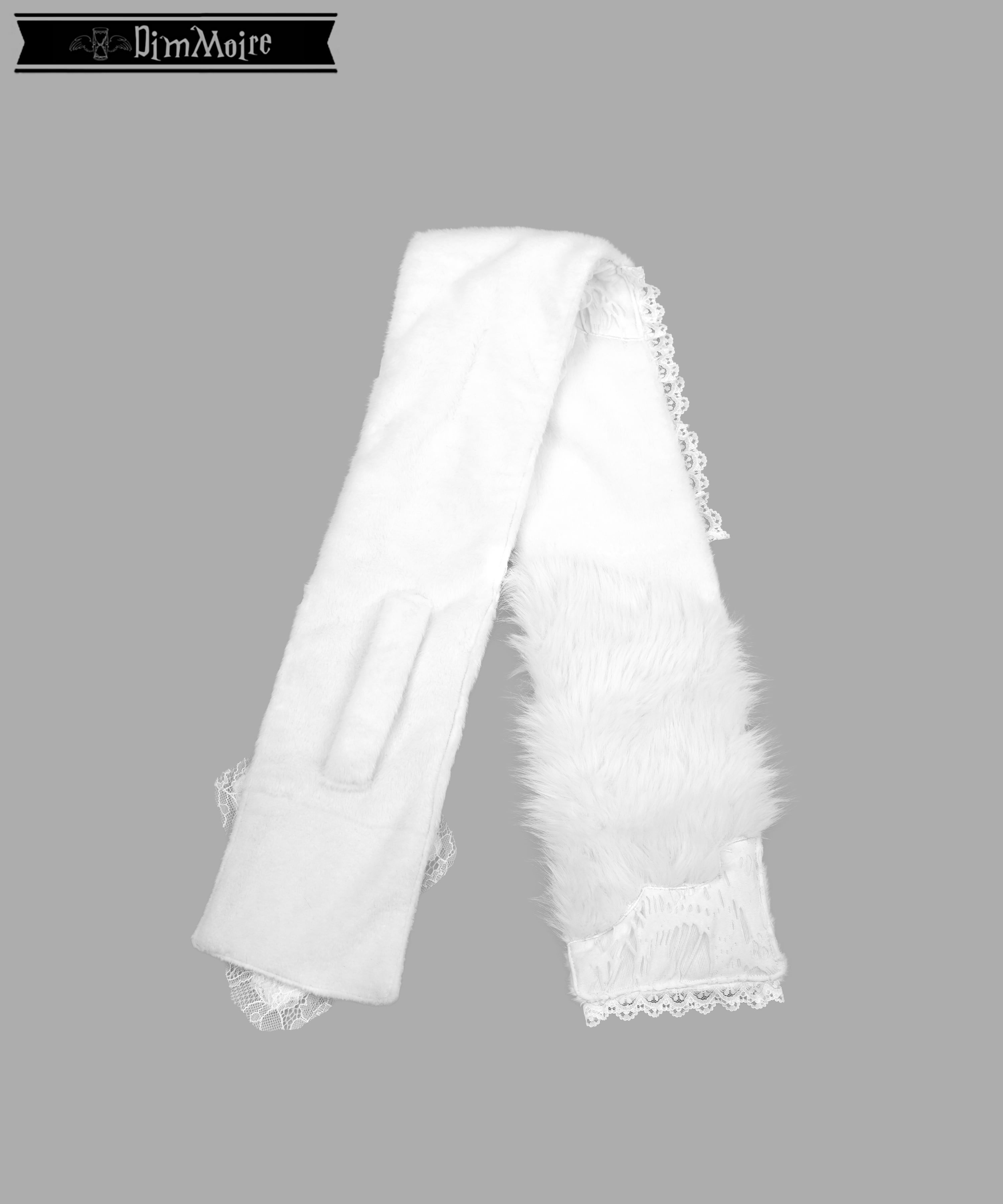 十字の誓いつぎはぎマフラー【White】 | DimMoire