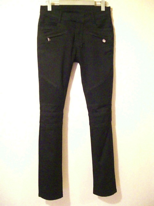 ■BALMAIN homme バルマンオム バイカーパンツ 黒 28■