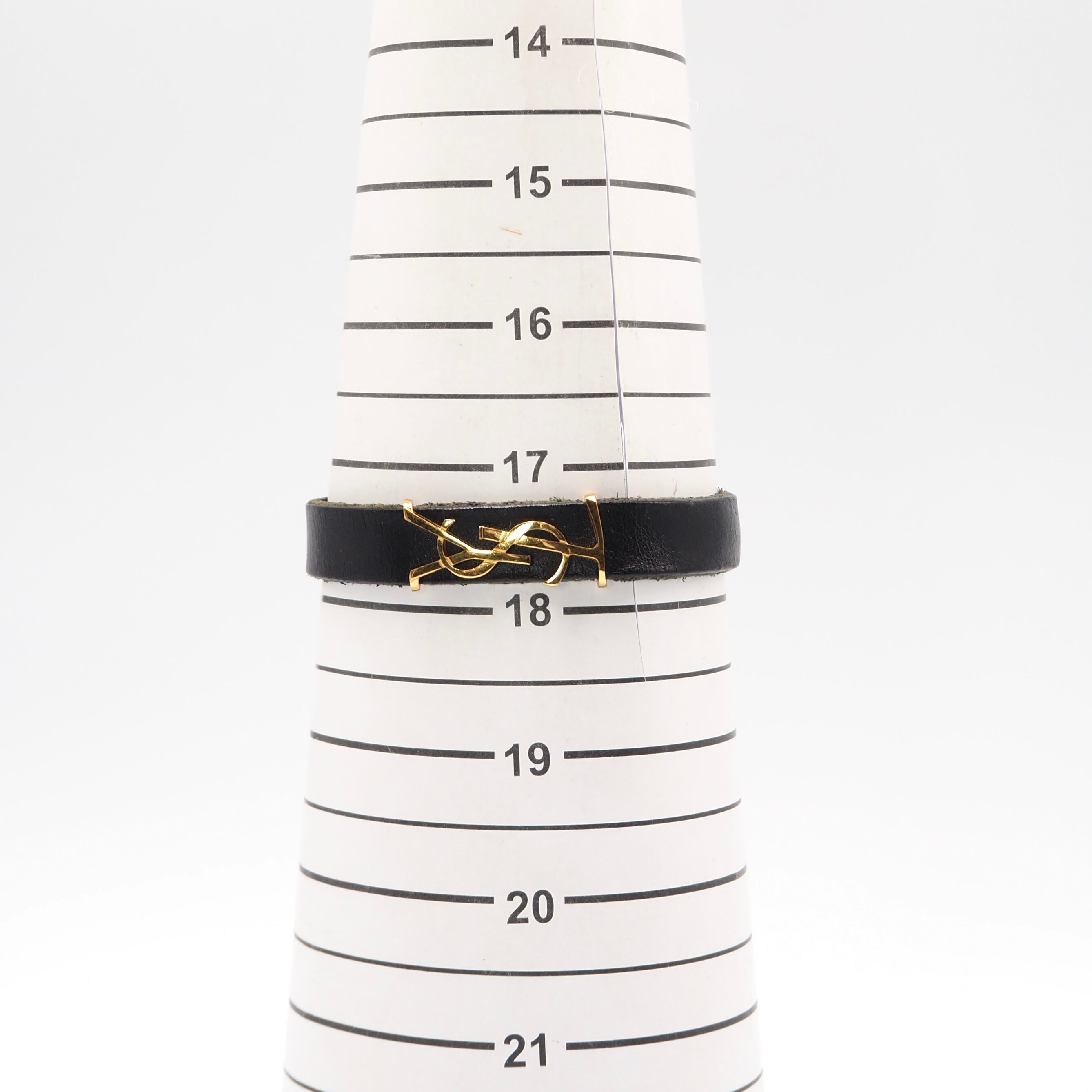 YVES SAINT LAURENT オピウムレザーブレスレット レザー イブサン