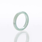 【10号】今季大人気！細め翡翠くり抜き甲丸リング A貨翡翠  jd_rg1941