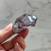 エレスチャルアメジスト2*セイクリッドセブン原石*木製台座付き*天然石インテリア*置き物