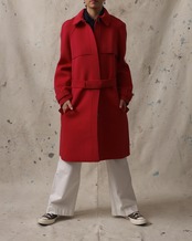 Lanvin / Mesh Belted Coat