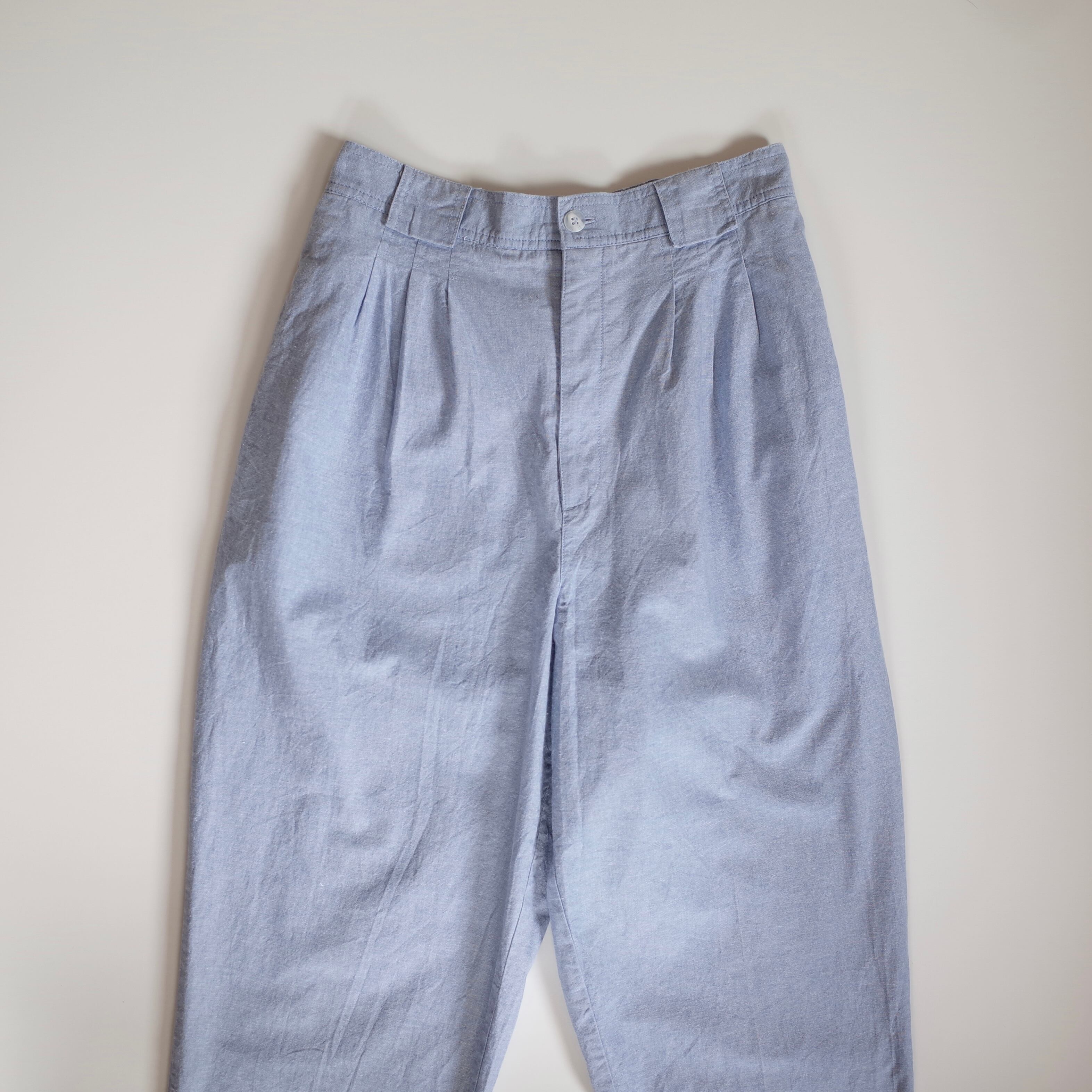Cotton tapered pants