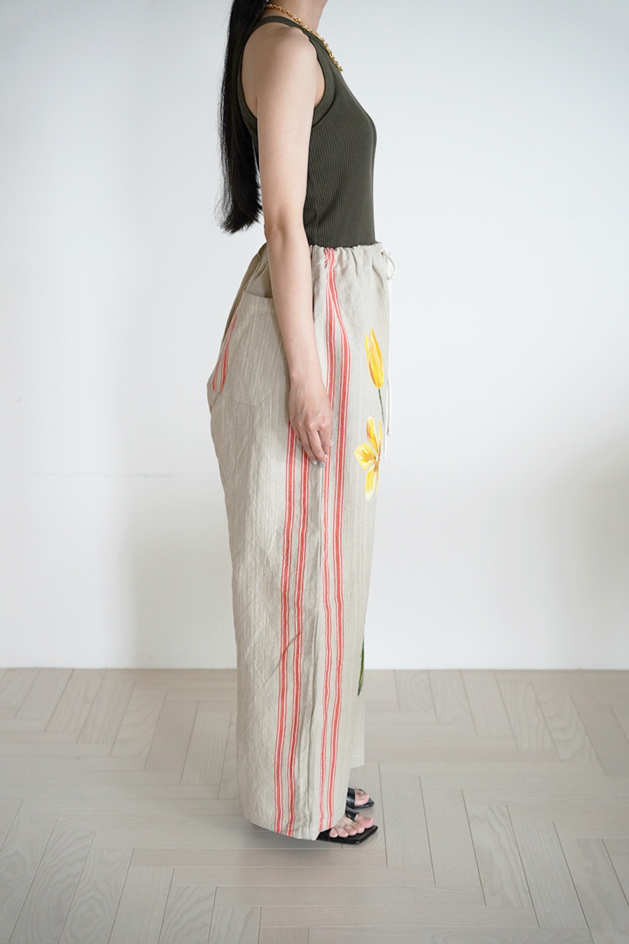 used linen line pants 12