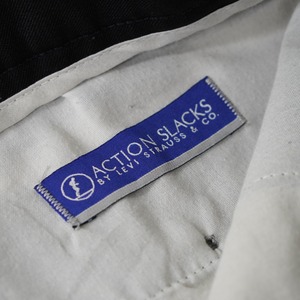 00s Levi's ACTION SLACKS BLACK [W36L29相当] 古着