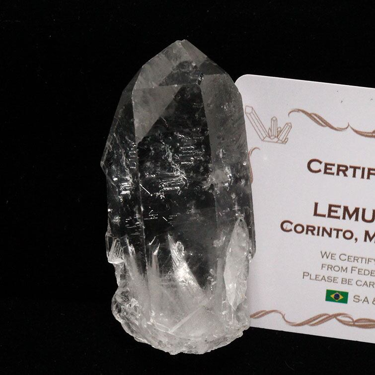 レムリアンシード 水晶 原石 ブラジル ミナスジェライス州 コリント産 証明書付属 一点物 271-488