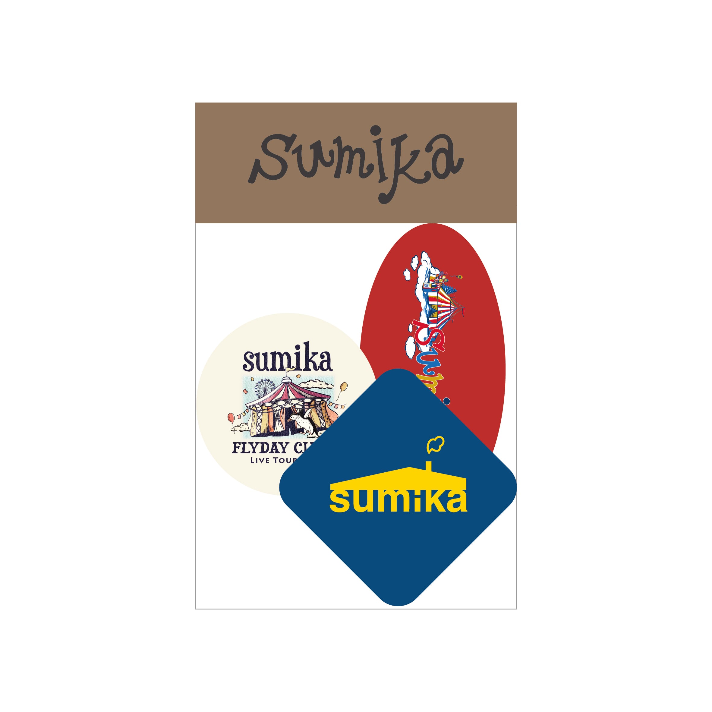 sumika / ステッカーセット（3枚）（FLYDAY CIRCUS）