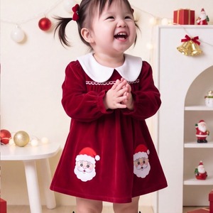 【BABY&KID】クリスマス長袖ワンピース