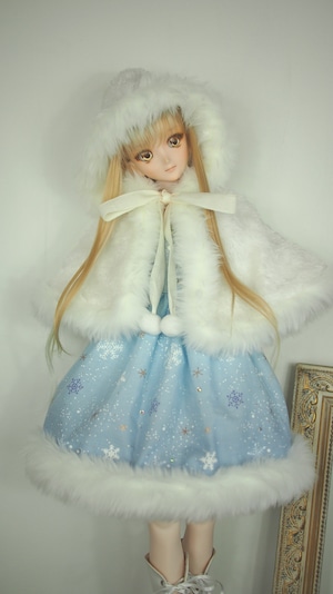 DD用スノーマジックワンピースセット　・アイシングブルー・