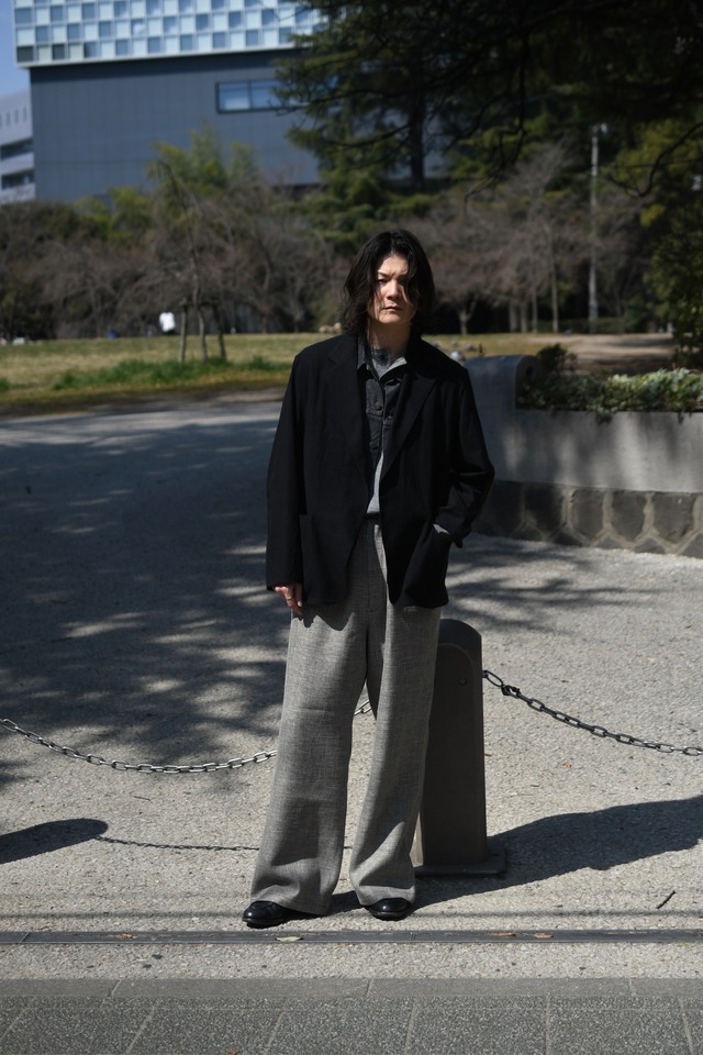 SEVEN BY SEVEN / WIDE EASY TROUSERS (Grayish Beige)