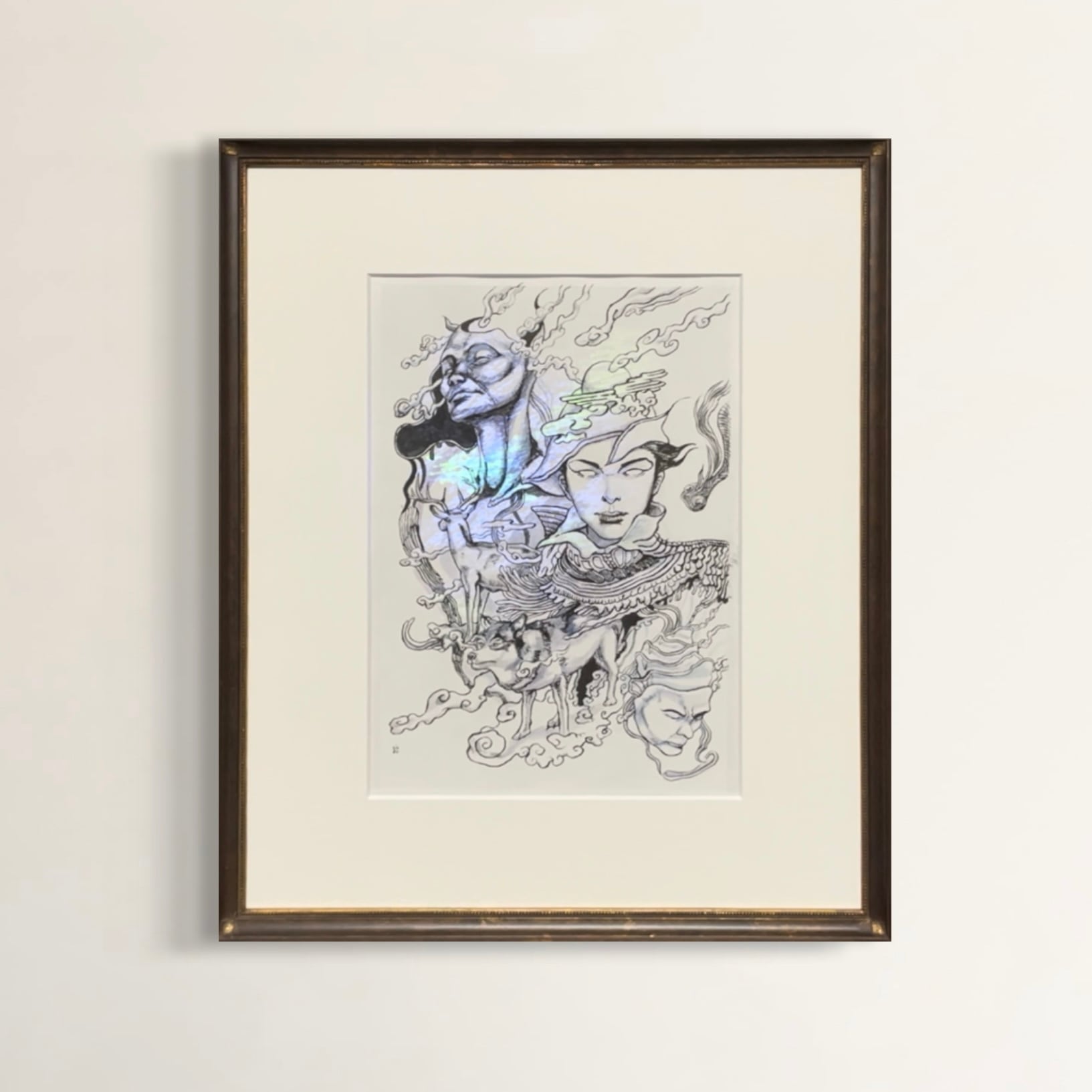 水彩画のボート額装済み 荒崎海岸から水彩画（額装済み） - メルカリ