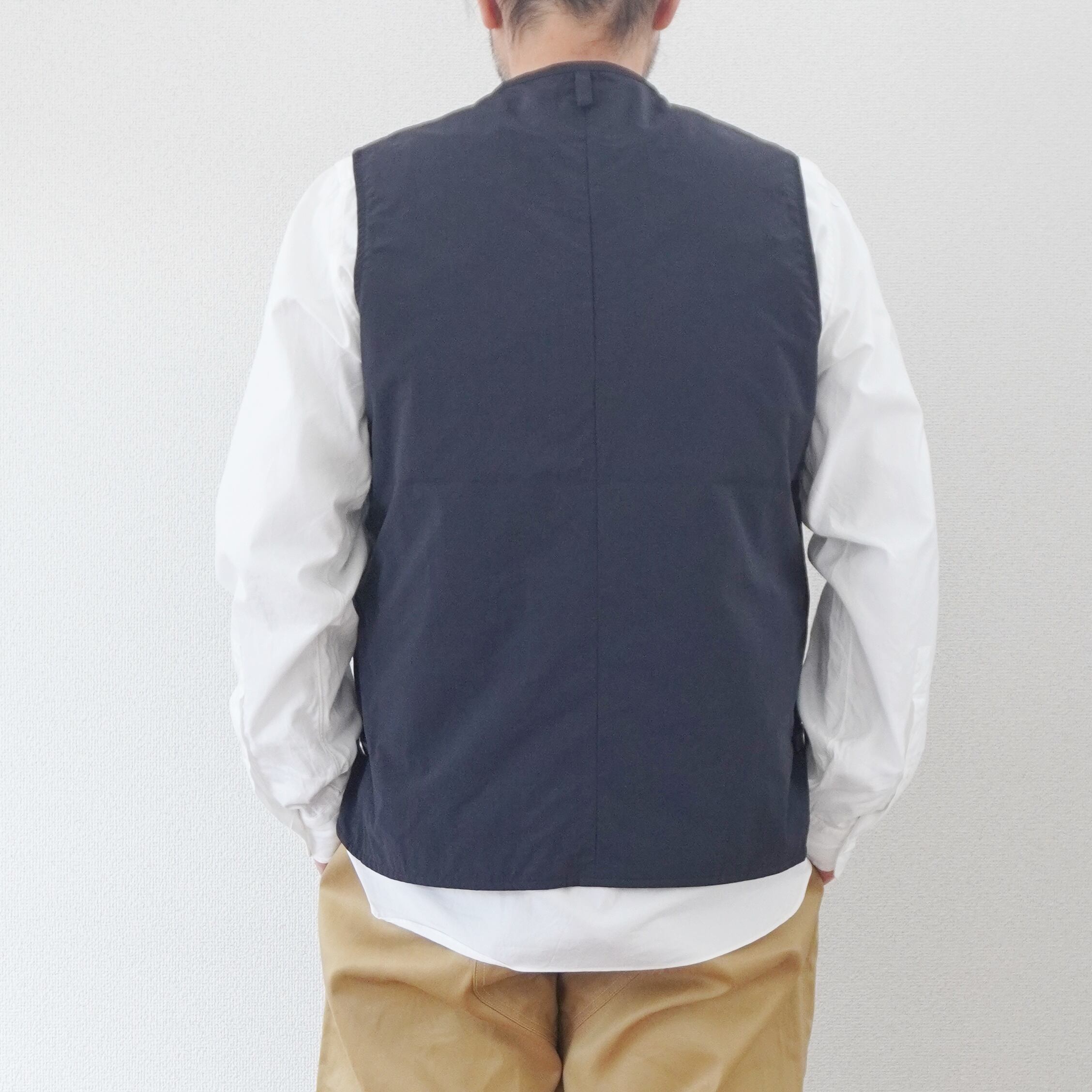ARAN(アラン) ナイロンライナーベスト／ネイビー ARAN(アラン
