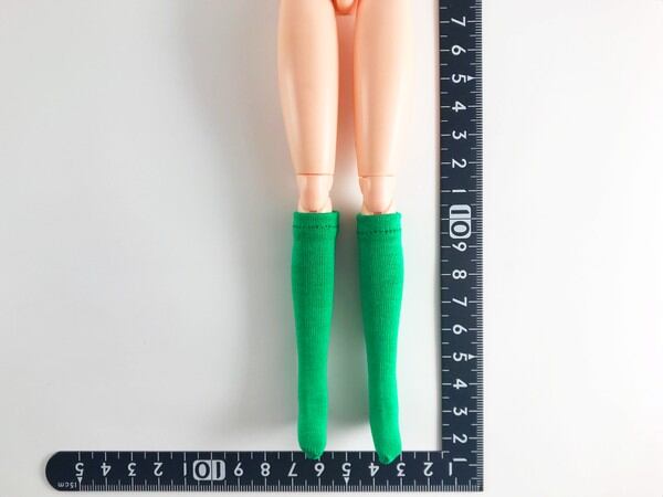 ドールアクセサリ 1/6 女性用 靴下 ストッキング 緑 TKDG23G87-8 - 画像1