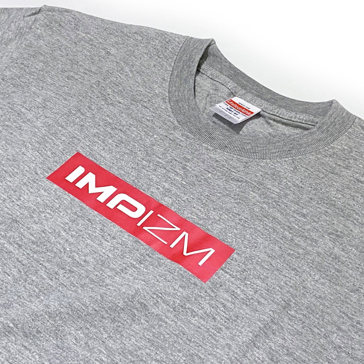 Tシャツ『IMPIZM』BoxLogo／Mix gray