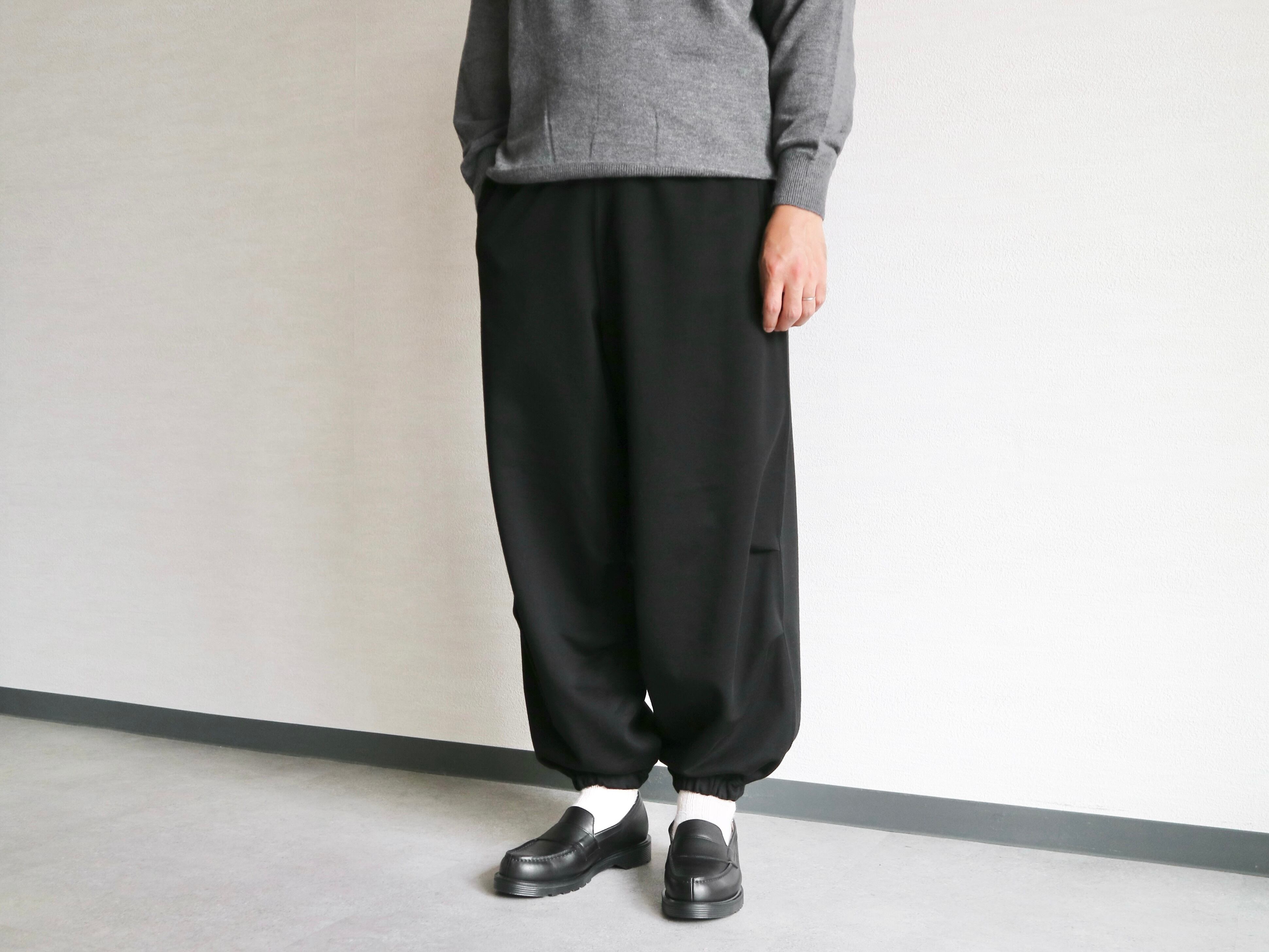 HAVERSACK ハバーサック】HIGH GAUGE FLEECY STITCH WIDE TRACK PANTS