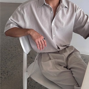 ルーズシンプルモダンシャツ（別売りでセットアップのパンツあり）　0600