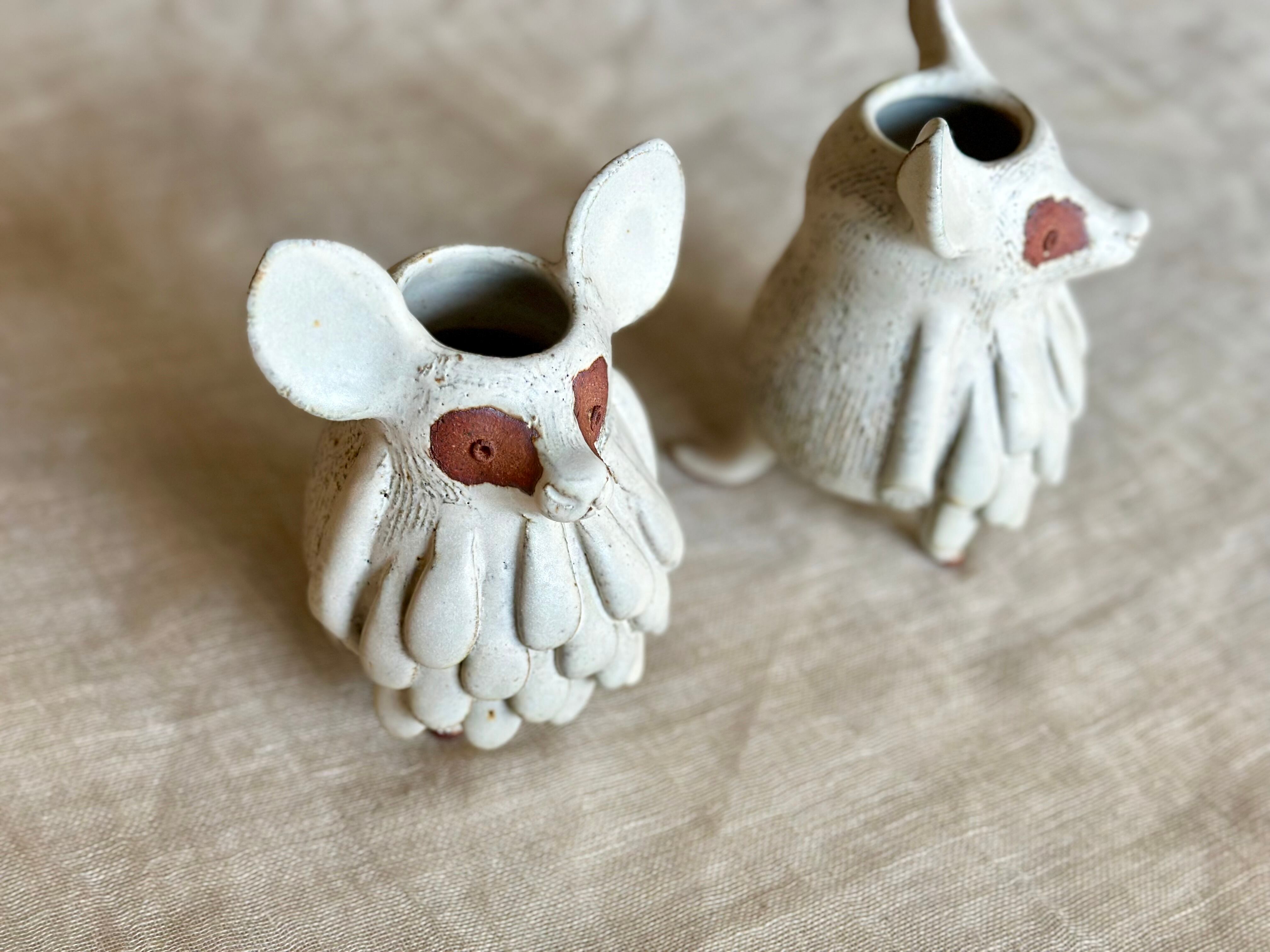 ネズミ花入れ（白） | 器のしごと utsuwa no shigoto Web shop
