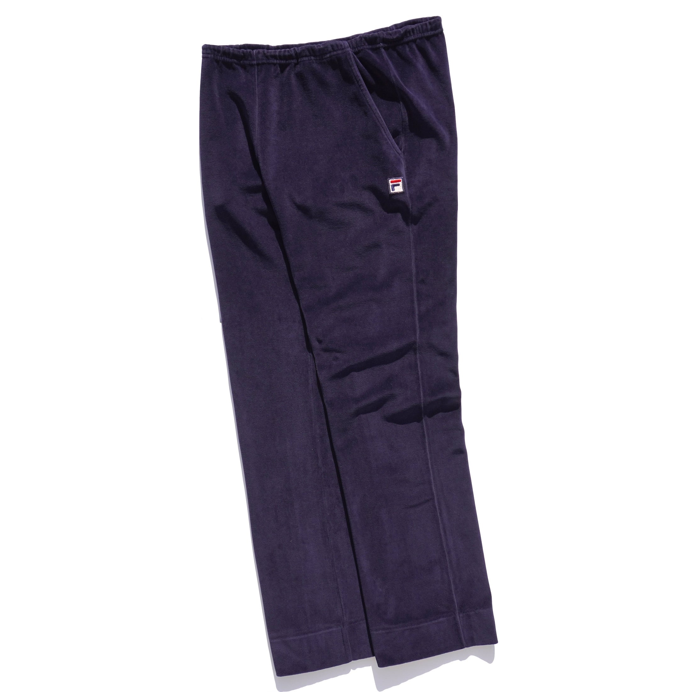 1980's ITALY製 [FILA] ベロアトラックパンツ ネイビー 表記(men's XS