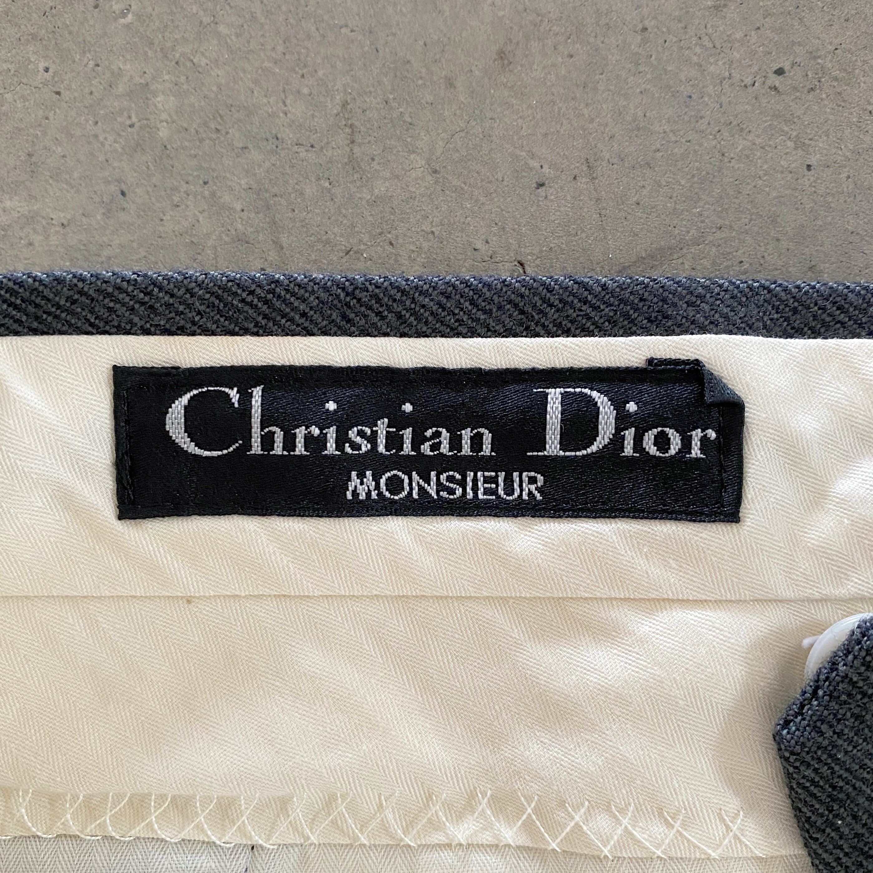 90s クリスチャンディオール パンツ スラックス メンズ  Dior モヘア