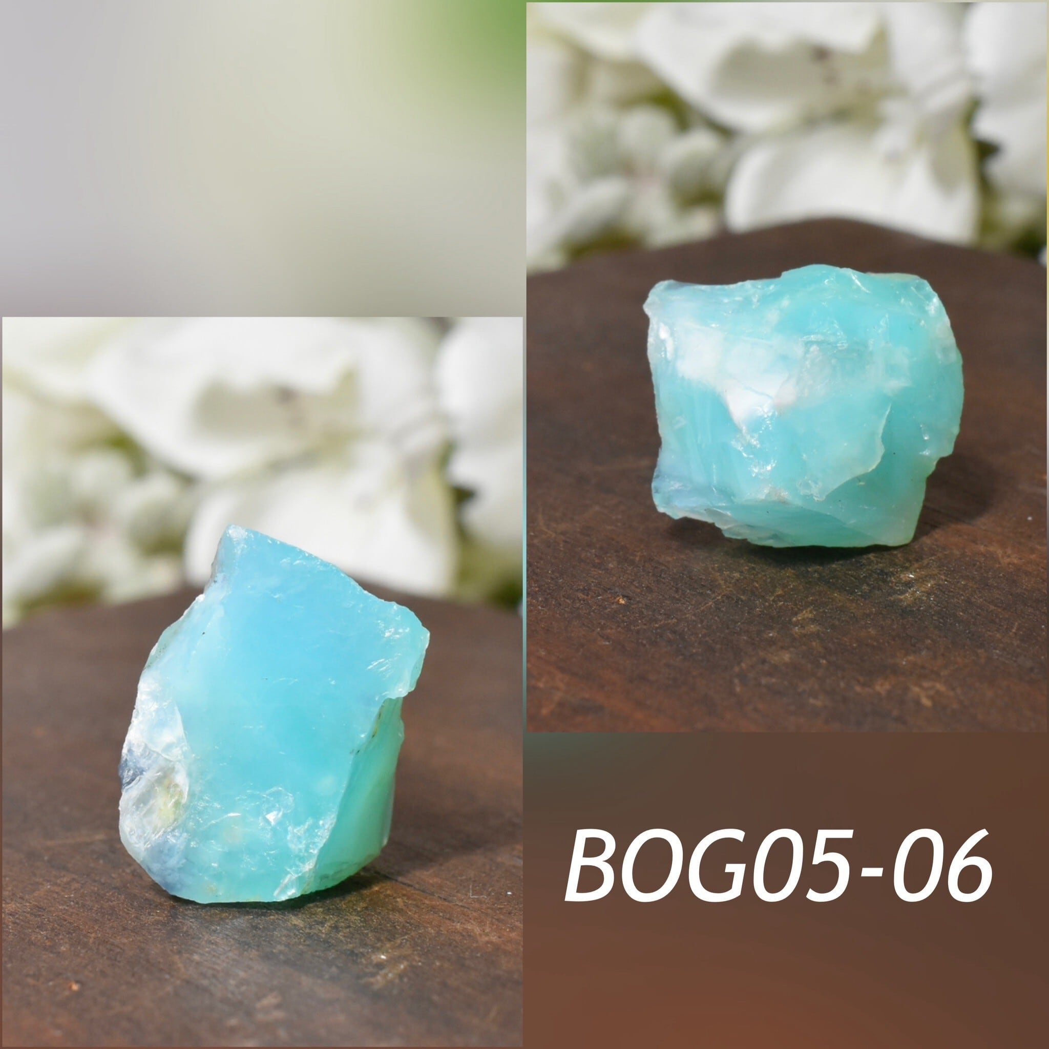 ブルーオパール（アンデスオパール） 原石 1個売り ペルー産 BOG05-06