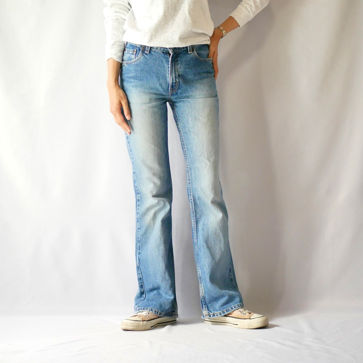 Levi's 517 Bootcut Denim Pants, Men's, Size W30 unclear Blue type light blue Vintage Second Hand