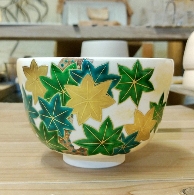 【抹茶碗セット】青楓にカワセミ　特設ご購入ページ