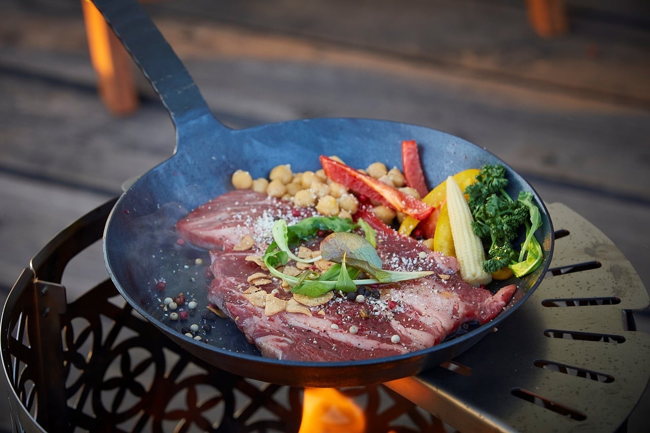 大型焚き火台 STEN FLAME GLAMP -Takekago-（タケカゴ柄） | STEN