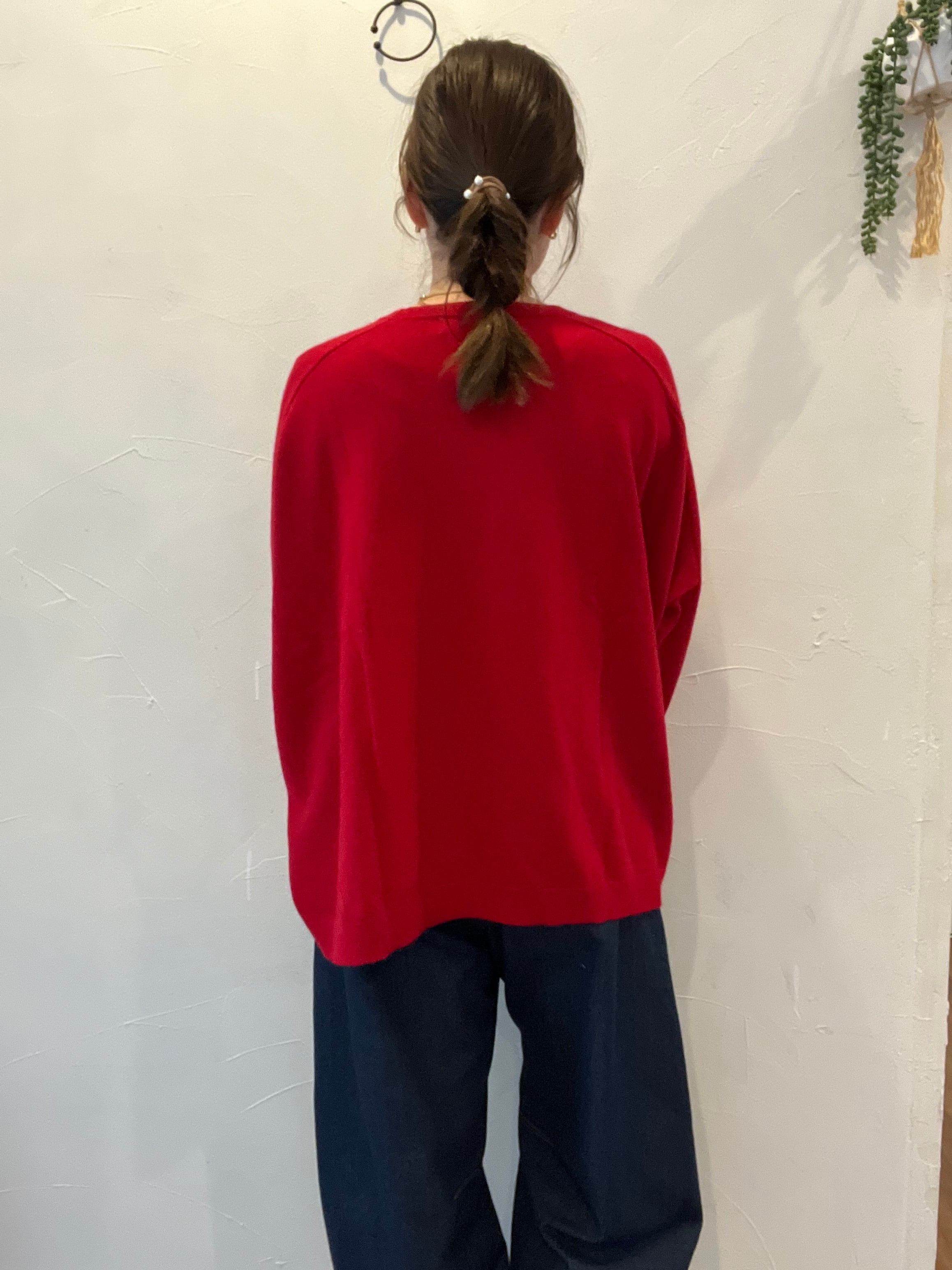 【SELECT】アンゴラ混ボックスシルエットニット