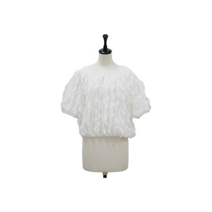 Airy frill chiffon blouse